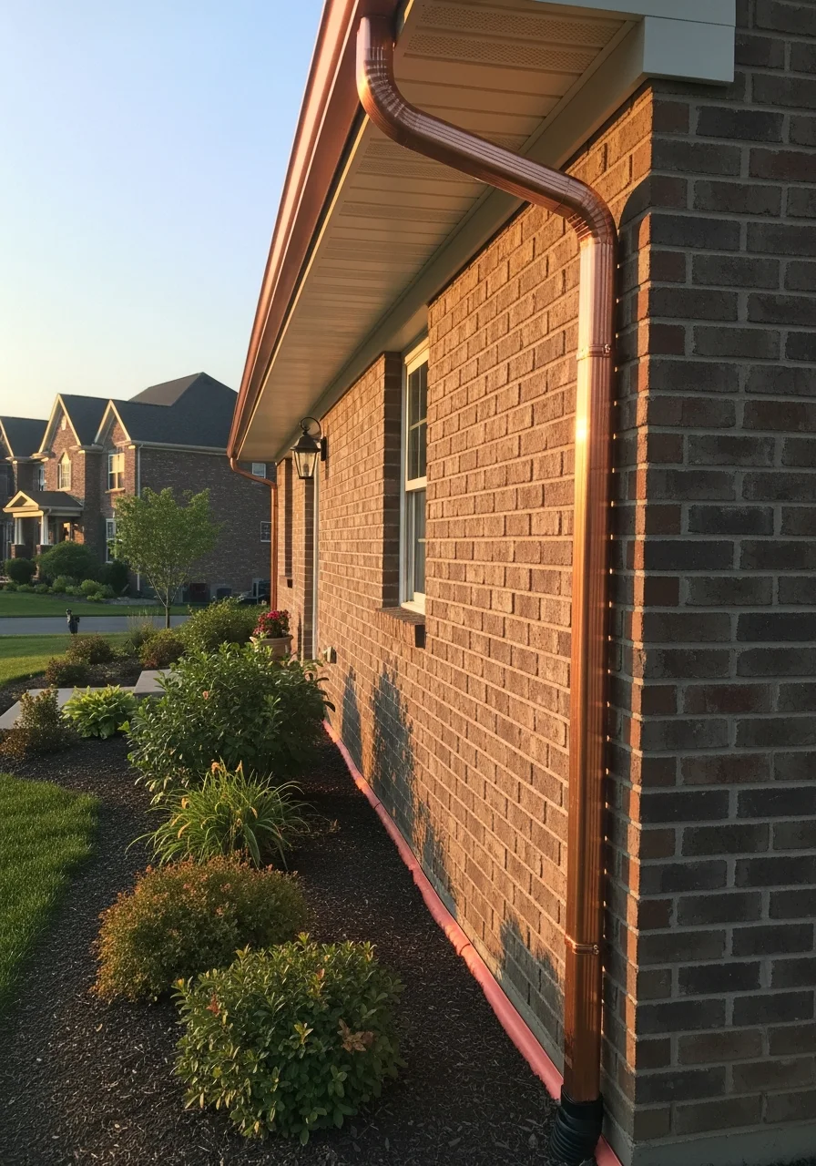 Close-up of a Cranberry Township home exterior showing quality craftsmanship and professional finishing details.